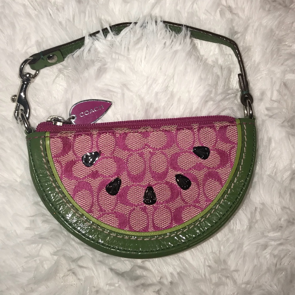Coach watermelon coin purse
